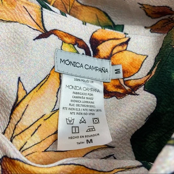 Mónica Campaña Lupe Floral Sand Jumpsuit